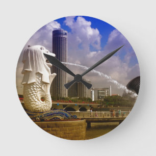 Reloj Redondo Mediano Merlion, Singapore