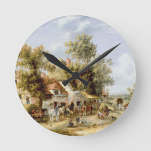 Reloj Redondo Mediano Mesón del borde del camino