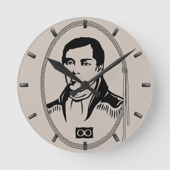 Reloj Redondo Mediano Metis Hero Clock Metis Leader Cuthbert Grant Clock (Anverso)