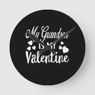 Reloj Redondo Mediano Mi Abuela Es Mi Abuela De San Valentín