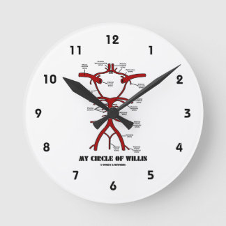 Reloj Redondo Mediano Mi círculo de Willis (anatómico)