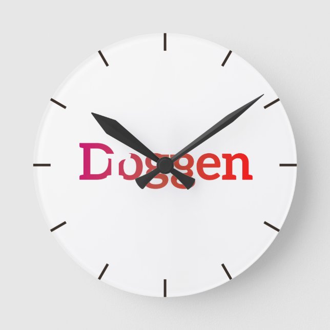 Reloj Redondo Mediano Mi dogo es una droga (Anverso)