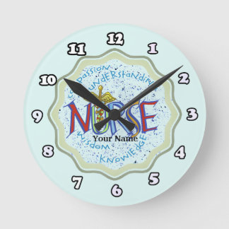 Reloj Redondo Mediano Mi lema de enfermera