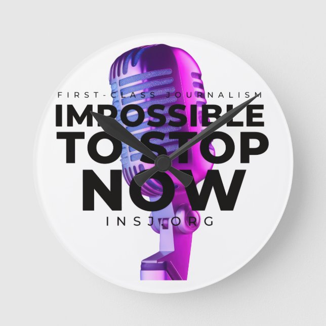 Reloj Redondo Mediano Microphone (Anverso)