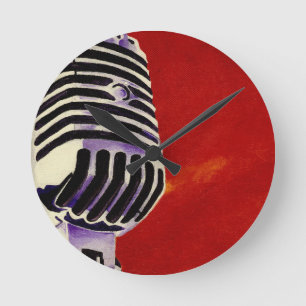 Reloj Redondo Mediano Microphone