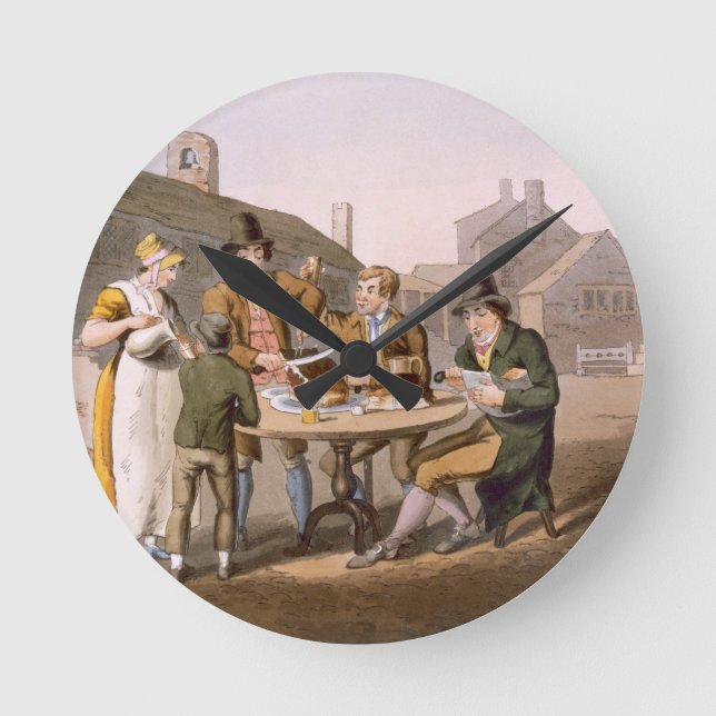 Reloj Redondo Mediano Midsummer Eve, from `Costume of Yorkshire' engrave (Anverso)