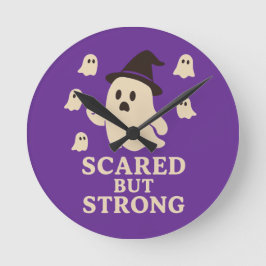 Reloj Redondo Mediano Miedo pero fuerte