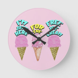 Reloj Redondo Mediano Mikitiez icecream fiesta favorita el verano