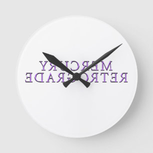 Reloj Redondo Mediano Mikitiez lavender mercuryretrogrado galaxia astro
