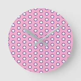 Reloj Redondo Mediano Minimal Polka Dot round clock
