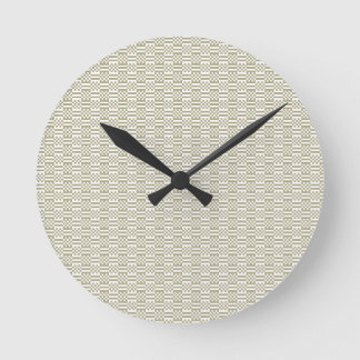 Reloj Redondo Mediano Minimalist Sage Green Geometric Wall Clock