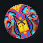 Reloj Redondo Mediano Mira mis obras, tú poderoso y la desesperación<br><div class="desc">¡Mira mis obras,  tú poderoso y desesperado! 2024,  Ken Gage. Arte digital: abstracto.</div>