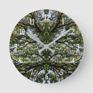 Reloj Redondo Mediano Mirror image trees