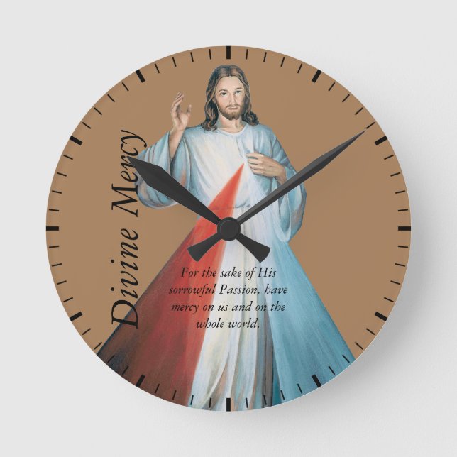 Reloj Redondo Mediano misericordia divina (Anverso)