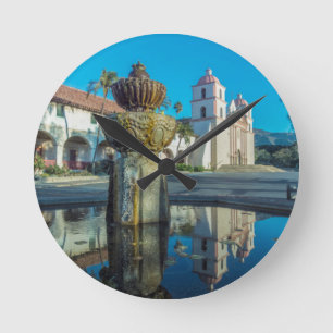 Reloj Redondo Mediano Misión Santa Barbara
