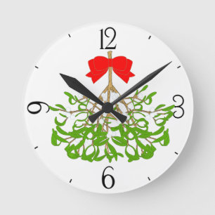 Reloj Redondo Mediano Mistletoe