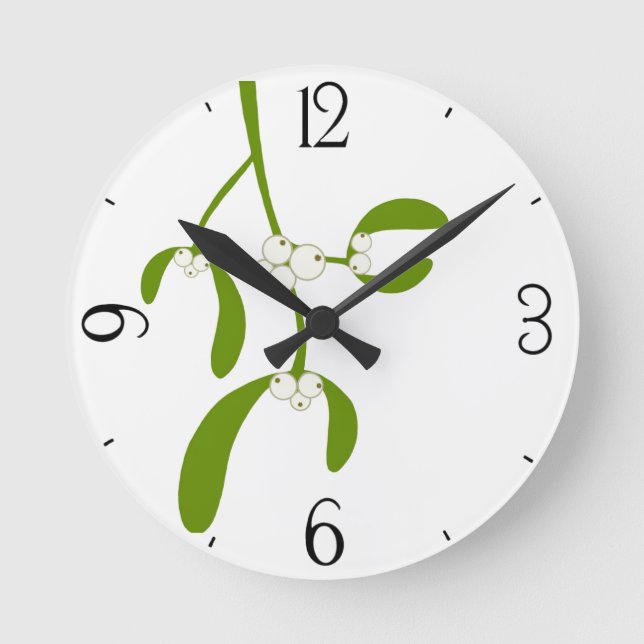 Reloj Redondo Mediano Mistletoe (Anverso)