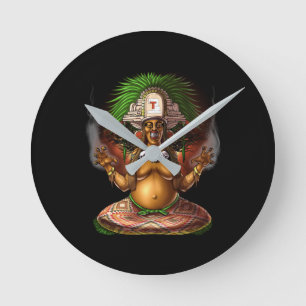 Reloj Redondo Mediano Mitología azteca deidad Cihuateteo