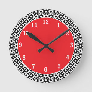 Reloj Redondo Mediano Mod Flor de Poder