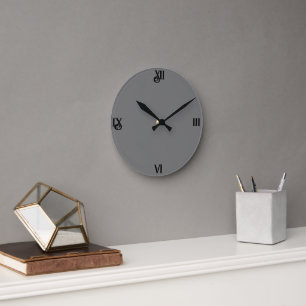 Reloj Redondo Mediano Moda DE ESTILO MÍNIMO MODERNO MONOGRAM ELEGANTE SI