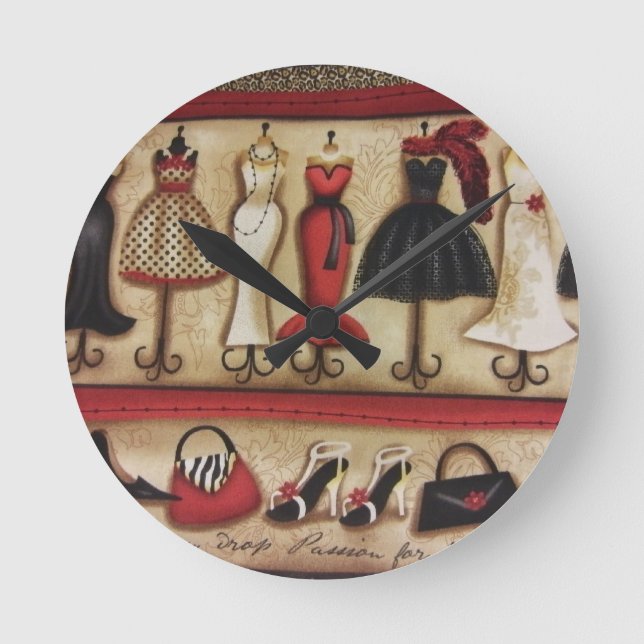 Reloj Redondo Mediano Moda de Haute (Anverso)