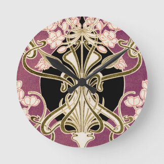 Reloj Redondo Mediano Modelo #2 de Nouveau del arte