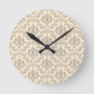 Reloj Redondo Mediano Modelo 3 del damasco