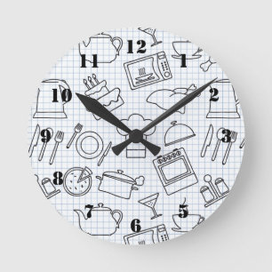 Reloj Redondo Mediano Modelo 4 de la cocina