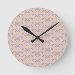Reloj Redondo Mediano Modelo al revés de la lavanda