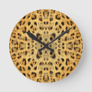 Reloj Redondo Mediano Modelo animal de la piel del caleidoscopio