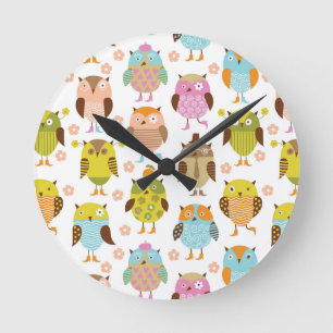 Reloj Redondo Mediano modelo con los pájaros