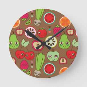 Reloj Redondo Mediano Modelo de la cocina de la fruta