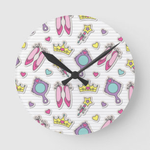 Reloj Redondo Mediano modelo de la princesa de la mariposa