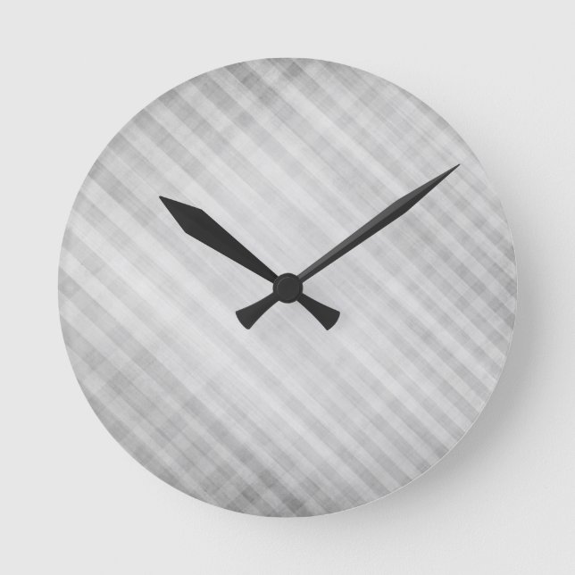 Reloj Redondo Mediano modelo de rejilla abstracto (Anverso)