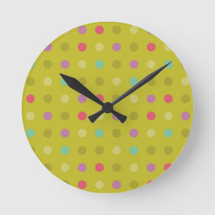 Reloj Redondo Mediano Modelo del fondo del lunar