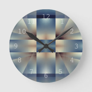 Reloj Redondo Mediano Modelo geométrico abstracto