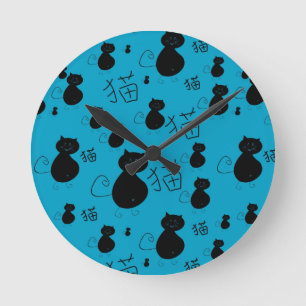 Reloj Redondo Mediano Modelo lindo del gatito