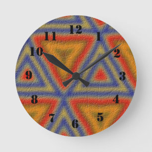 Reloj Redondo Mediano Modelo moderno del triángulo