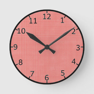 Reloj Redondo Mediano Modelo rojo del control