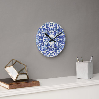 Reloj Redondo Mediano Modern Italian Blue  La Dolce vita 