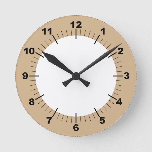 Reloj Redondo Mediano Moderna pared acrílica de 8" de estilo (Anverso)