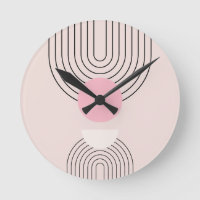 Moderno Arco Rubor Pink Boho de Mid Century 06