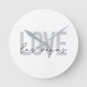 Reloj Redondo Mediano Moderno, urbano, simple, genial diseño Love Las Ve