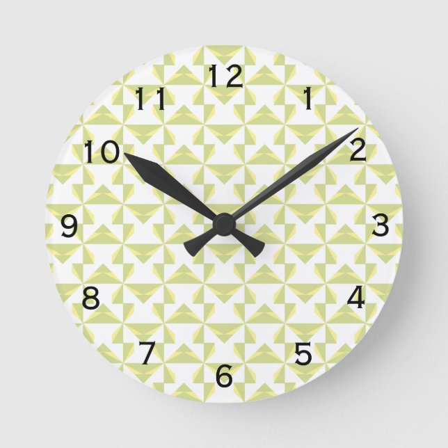 Reloj Redondo Mediano Molinillos de viento sabios (Anverso)