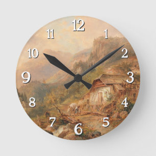 Reloj Redondo Mediano Molino cerca de Steierling, Alta Austria Emil Barb
