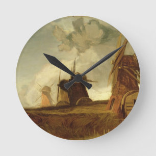 Reloj Redondo Mediano Molinos en los pantanos, Croyland, Lincolnshire