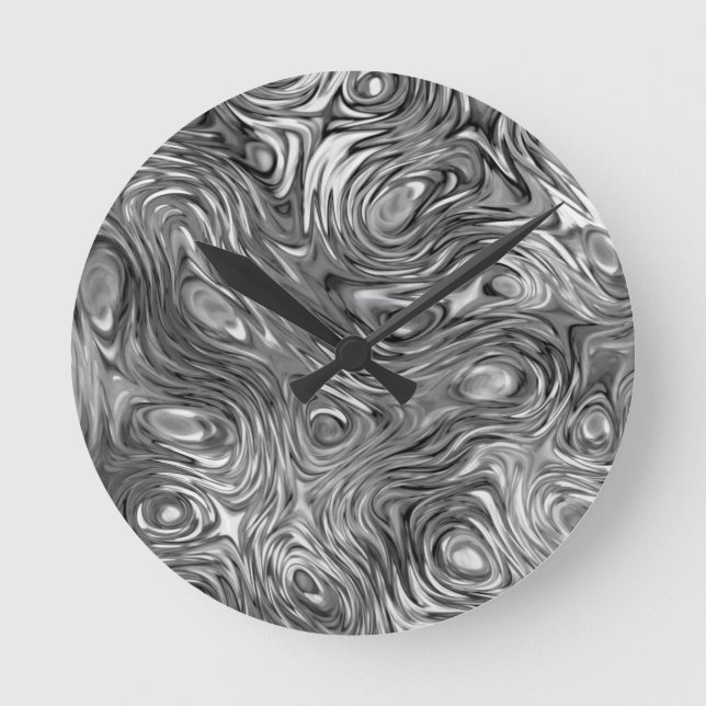 Reloj Redondo Mediano Molten print wall clock (Anverso)