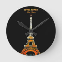 Momento de la elegancia parisina Torre Eiffel relo