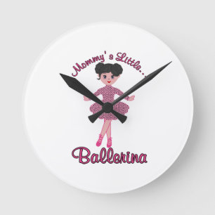 Reloj Redondo Mediano Mommys Little Ballerina