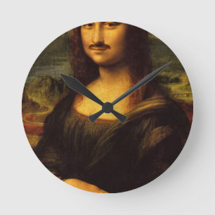 Reloj Redondo Mediano mona lisa mustache